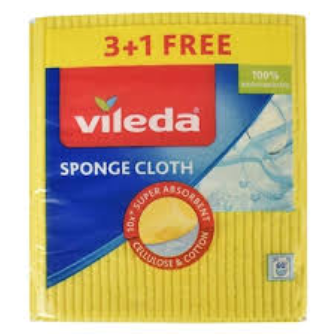 VILEDA SPONGE CLOTH 3+1